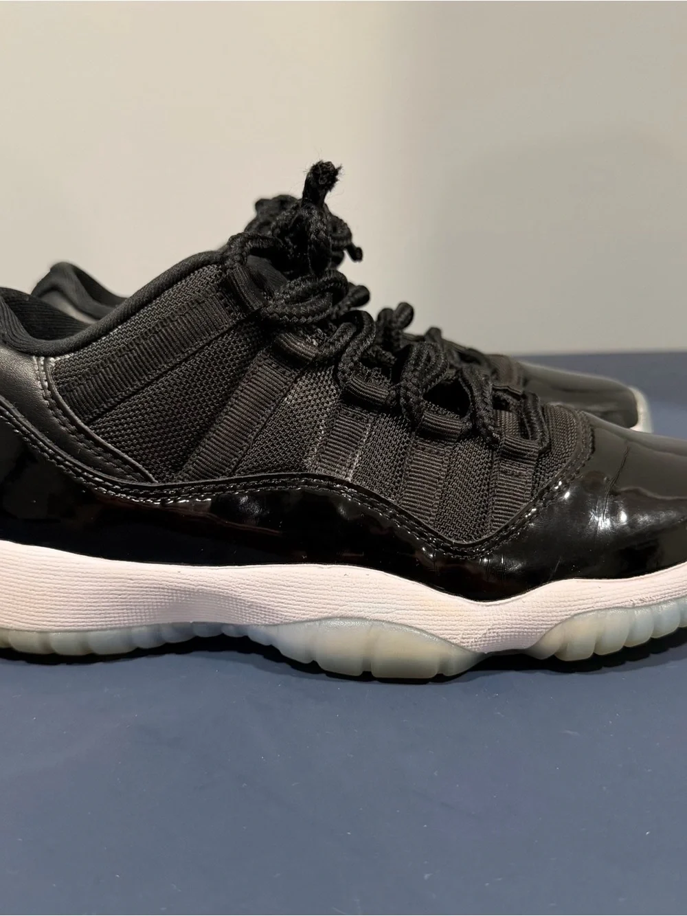 Nike Air Jordan 11 Retro Low Space Jam GS Size 4.5Y Black White FV5121-004
